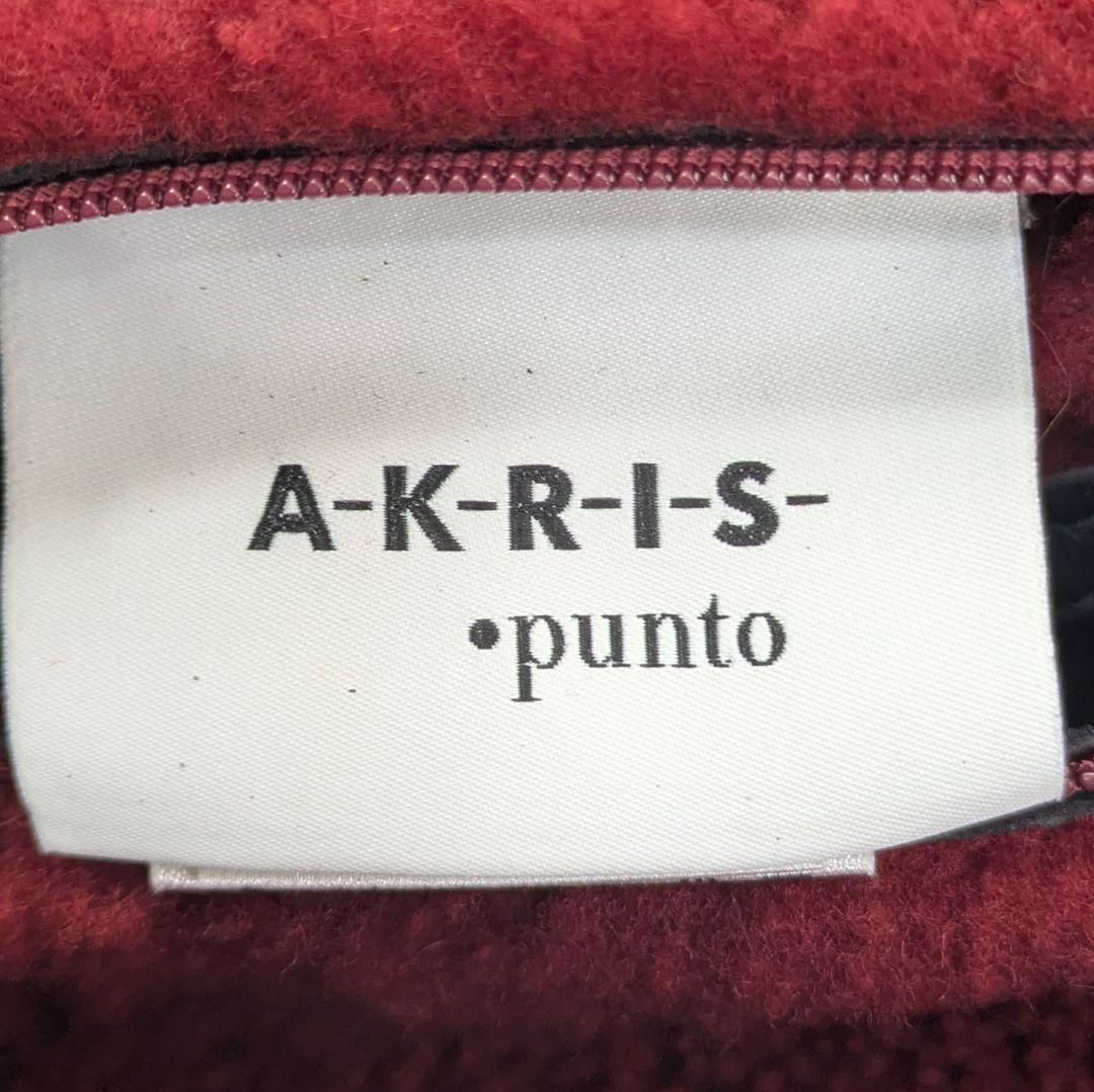 美品　AKRIS　アクリス　リアルファー　レザーコート　リバーシブルコート