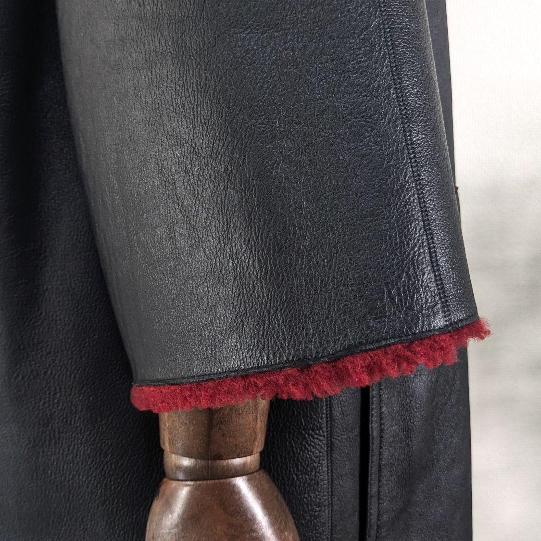 美品　AKRIS　アクリス　リアルファー　レザーコート　リバーシブルコート