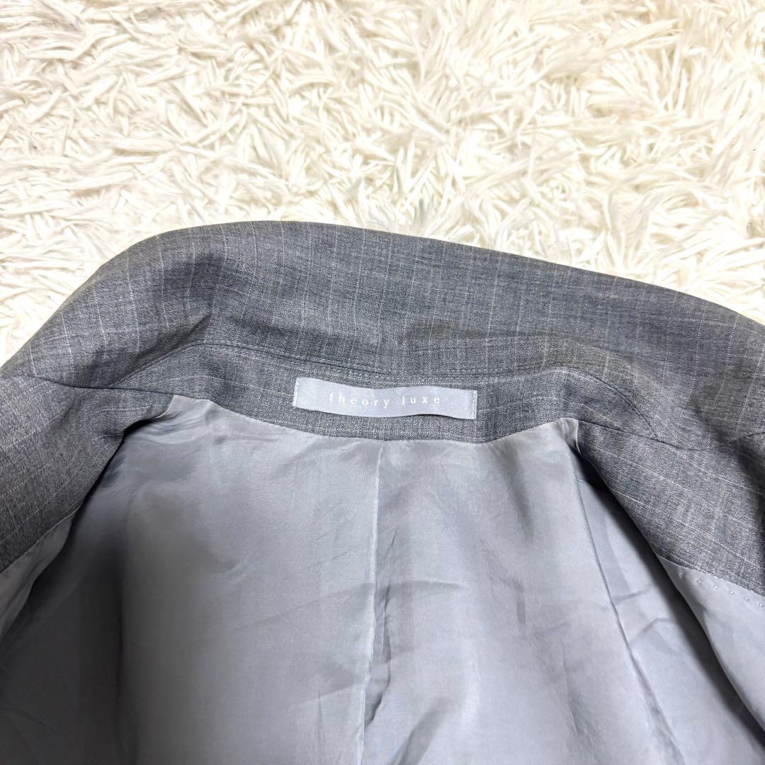 theory luxe✨テーラード　パンツスーツ　セットアップ　ピンチェック　M