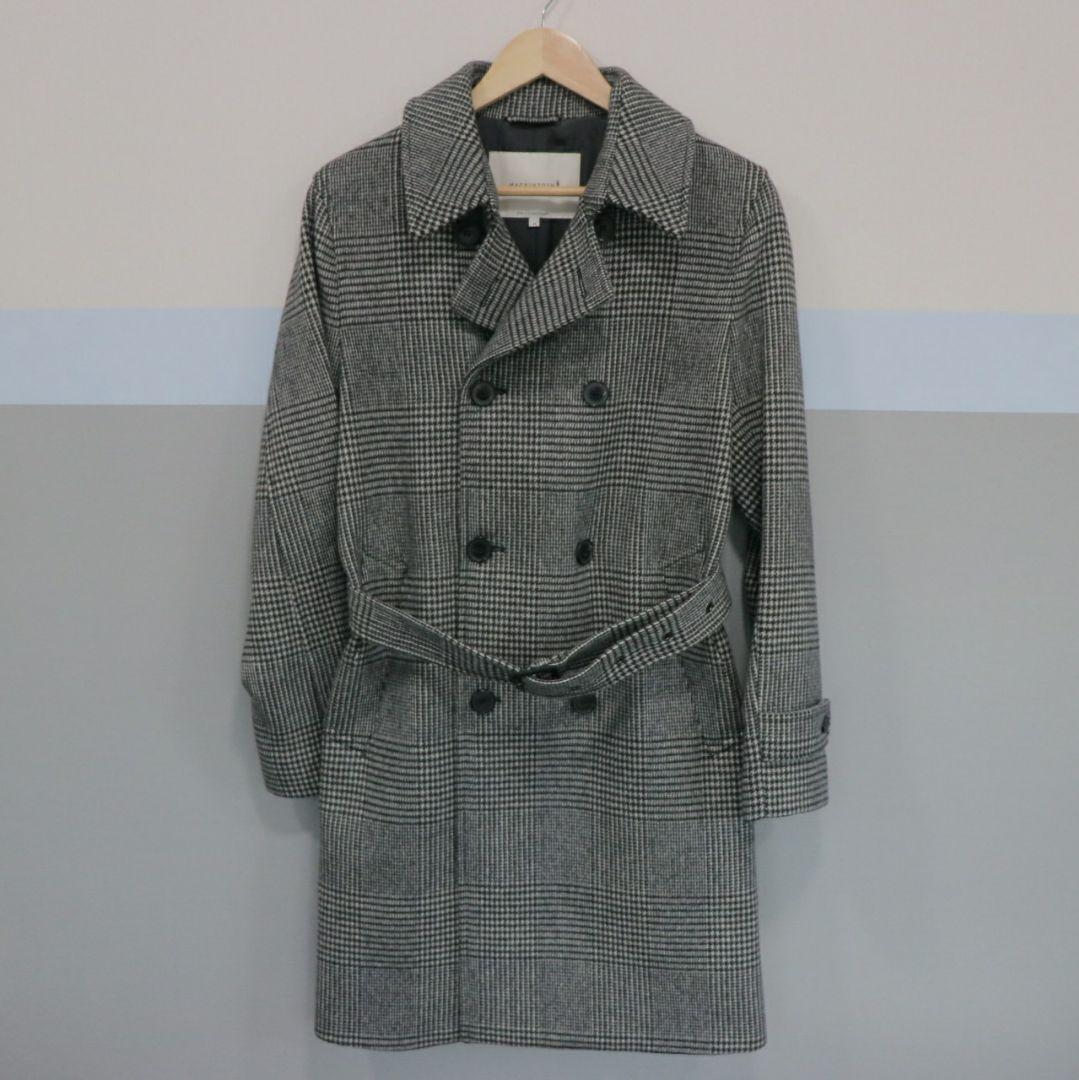 MACKINTOSH グレンチェック ウールコート 34サイズ
