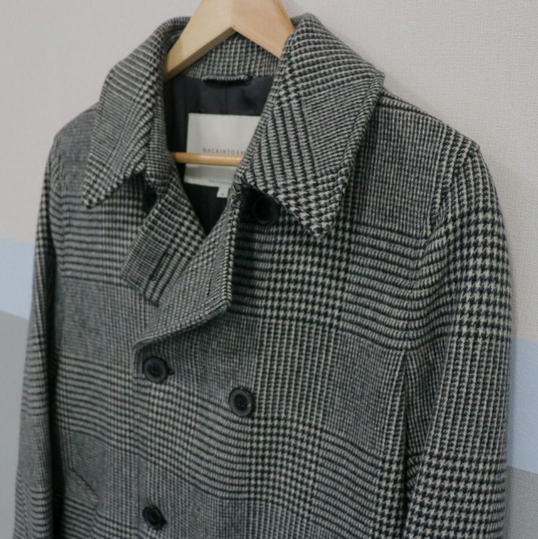 MACKINTOSH グレンチェック ウールコート 34サイズ