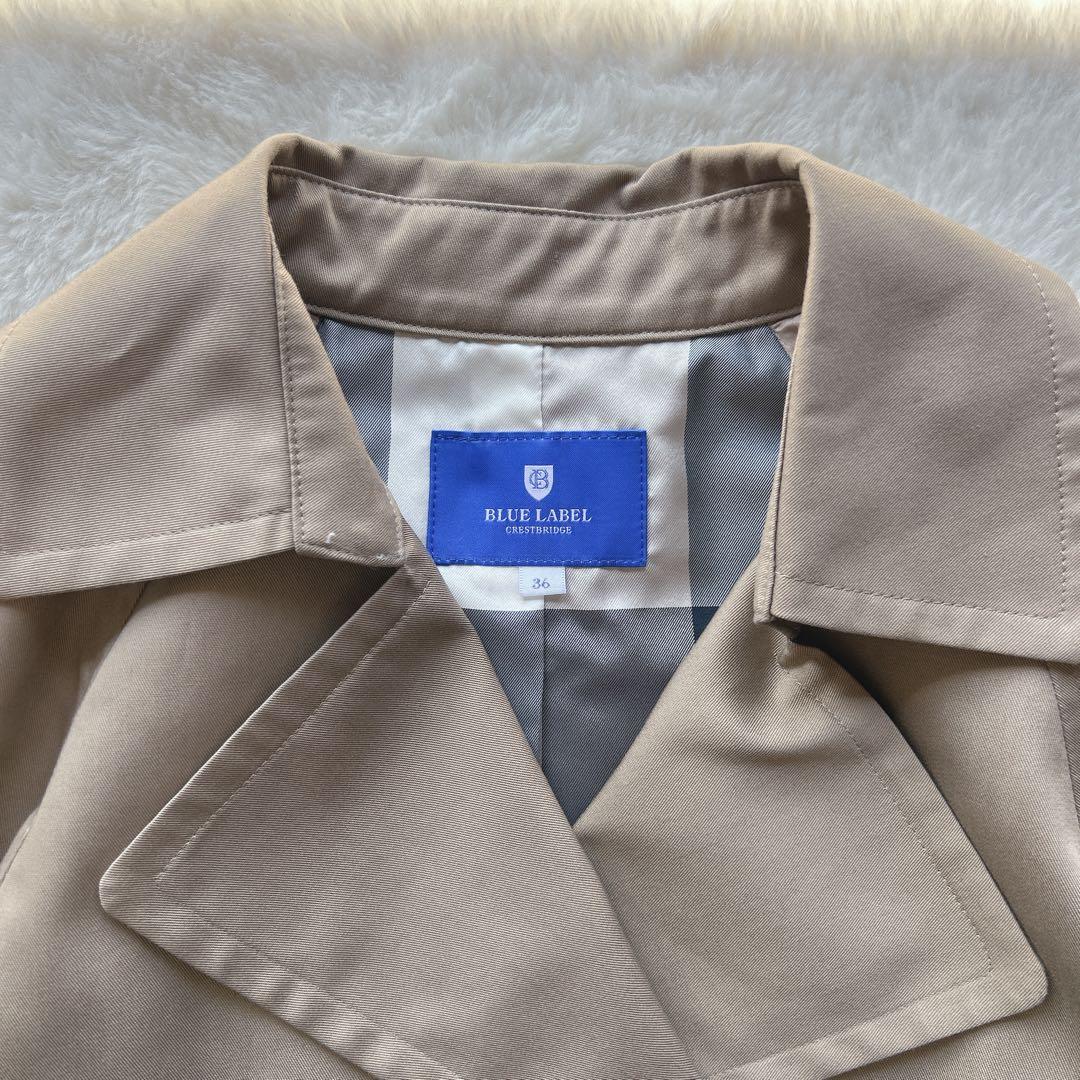 未使用級✨️ ブルーレーベル クレストブリッジ トレンチコート ショート 24SS