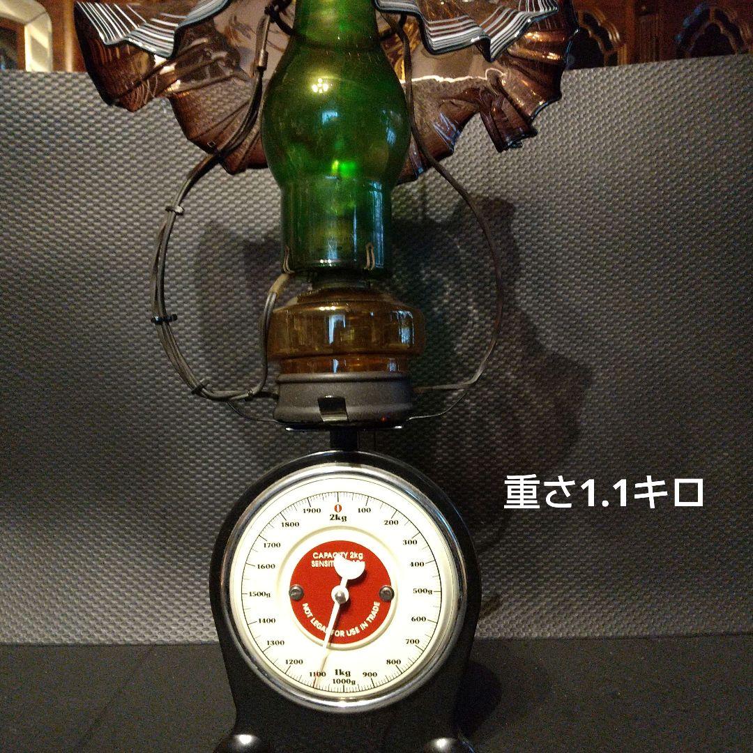 アンティーク オイルランプ改 吊り下げ式 スタンドランプ