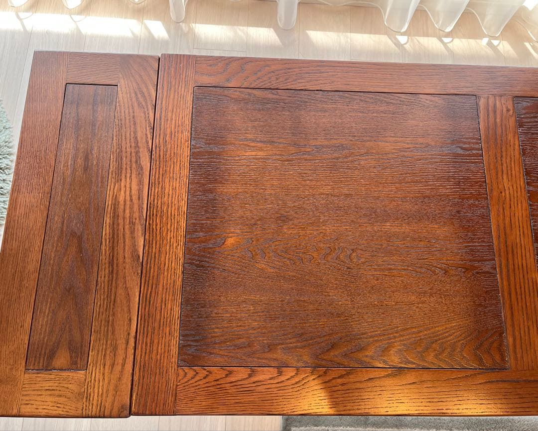 ◆アンティーク調　ドローリーフ　テーブル　　リビング　拡張式　中古品　◆