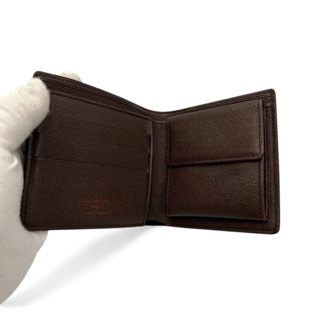 【極美品】ルイヴィトン ポルトフォイユ マルコ ダミエ 折り財布 CA0064