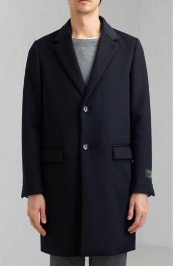 美品 green label relaxing チェスターコート ネイビー M