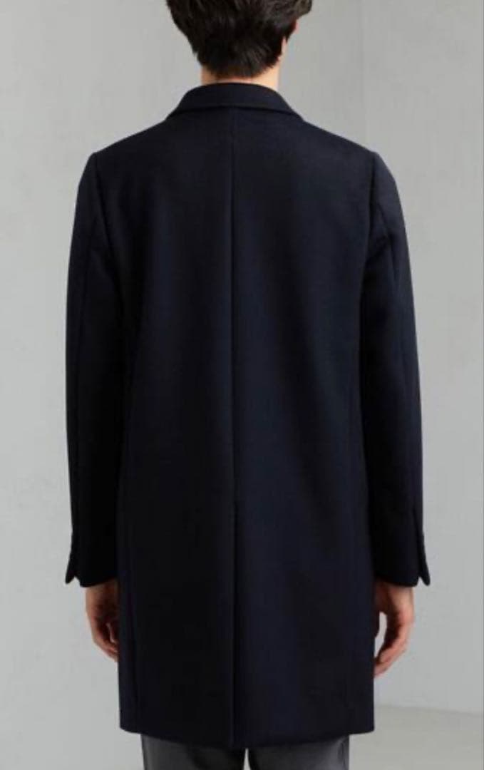 美品 green label relaxing チェスターコート ネイビー M