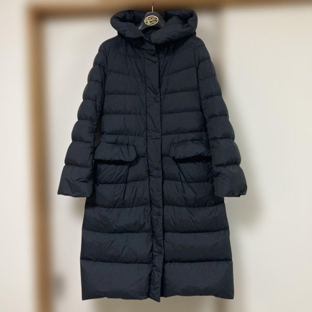 ユニクロ+Jウルトラライトダウンフーデットコート　ブラックM