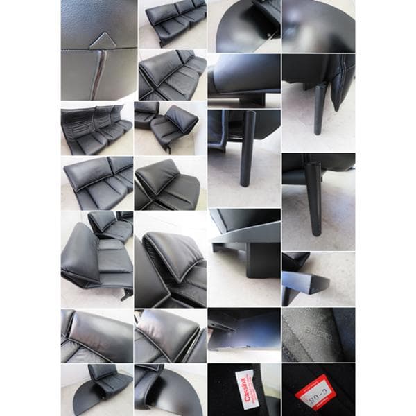 希少■展示品■カッシーナ■125 ヴェランダ■総革■3人掛けソファ■162万■