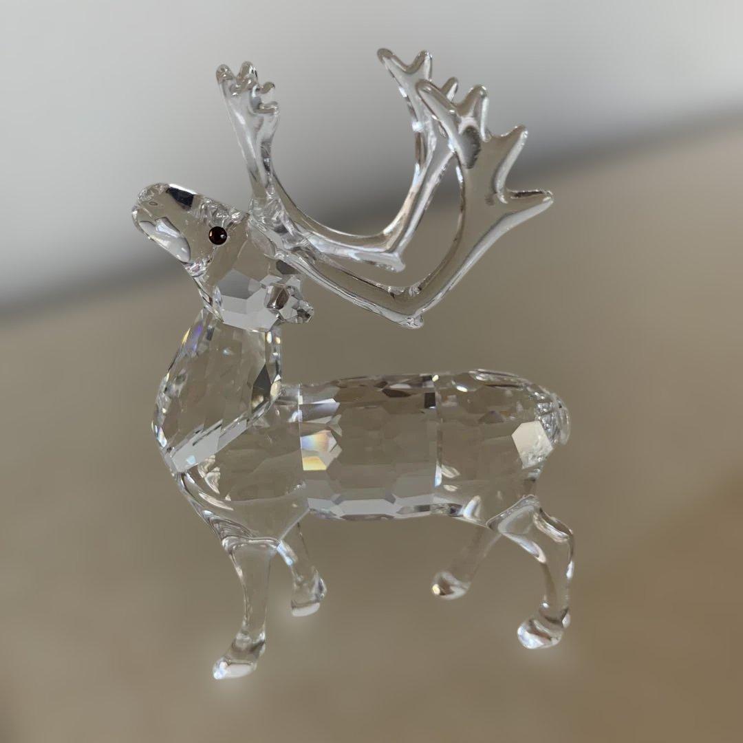 スワロフスキー SWAROVSKI トナカイ　オーナメント　クリスマス　置物