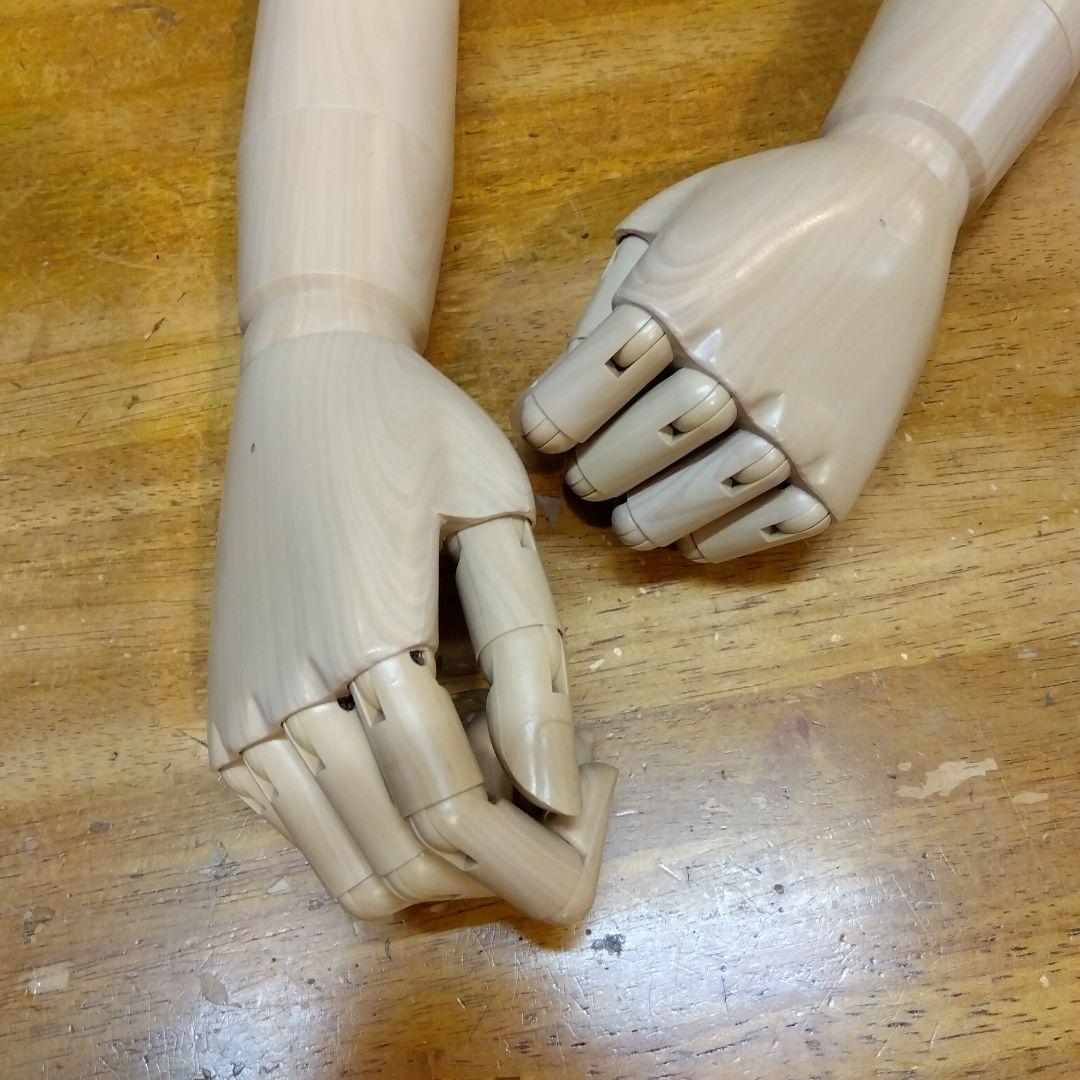 腕付き 上半身 トルソー マネキン レディース 卓上 円形スタンド付き