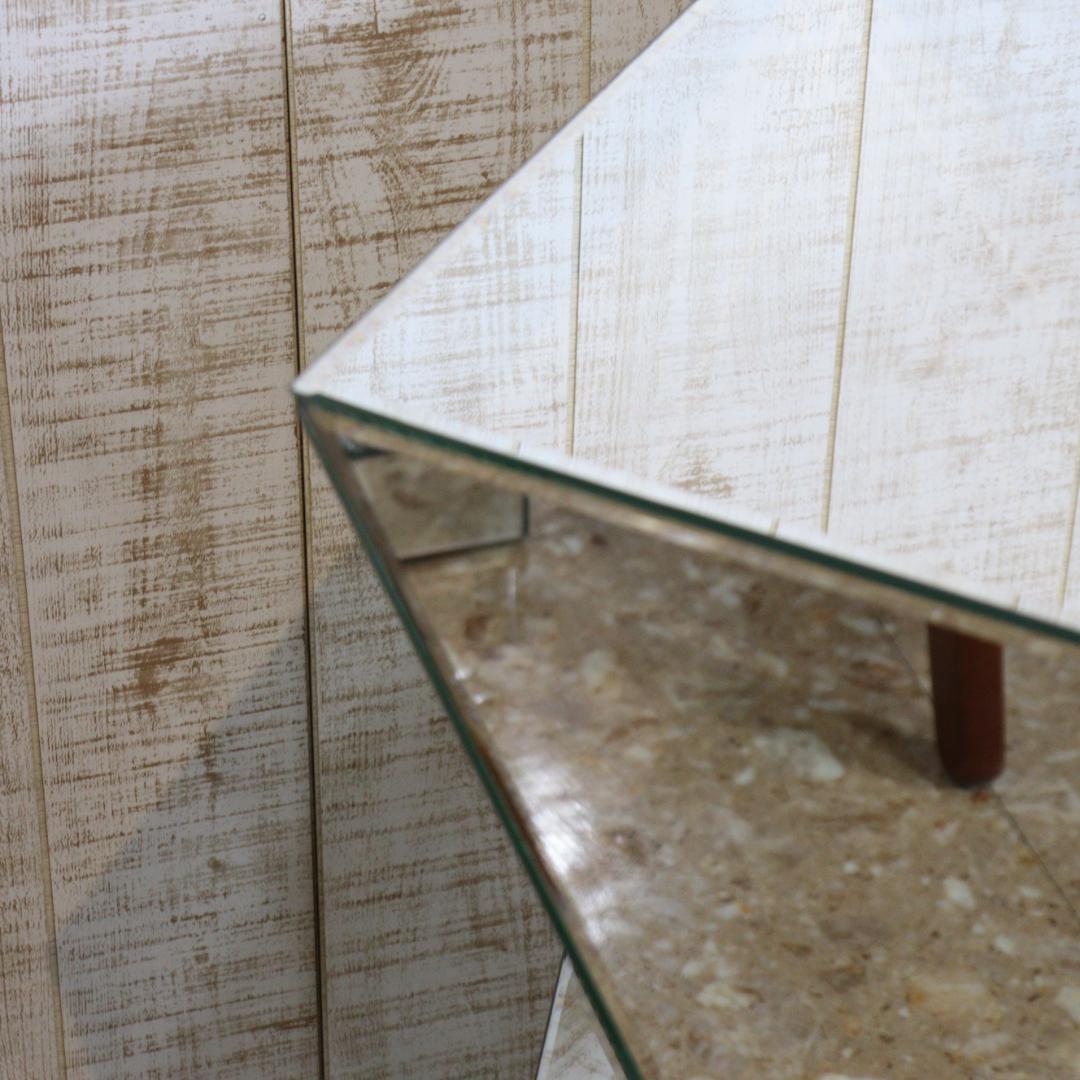 ミラー サイドテーブル ナイトテーブル コンソール フラワースタンド