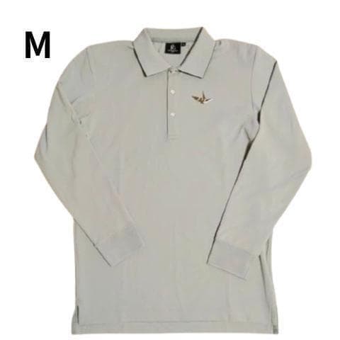1PIU1UGUALE3 GOLF 長袖ポロシャツ グレー サイズM