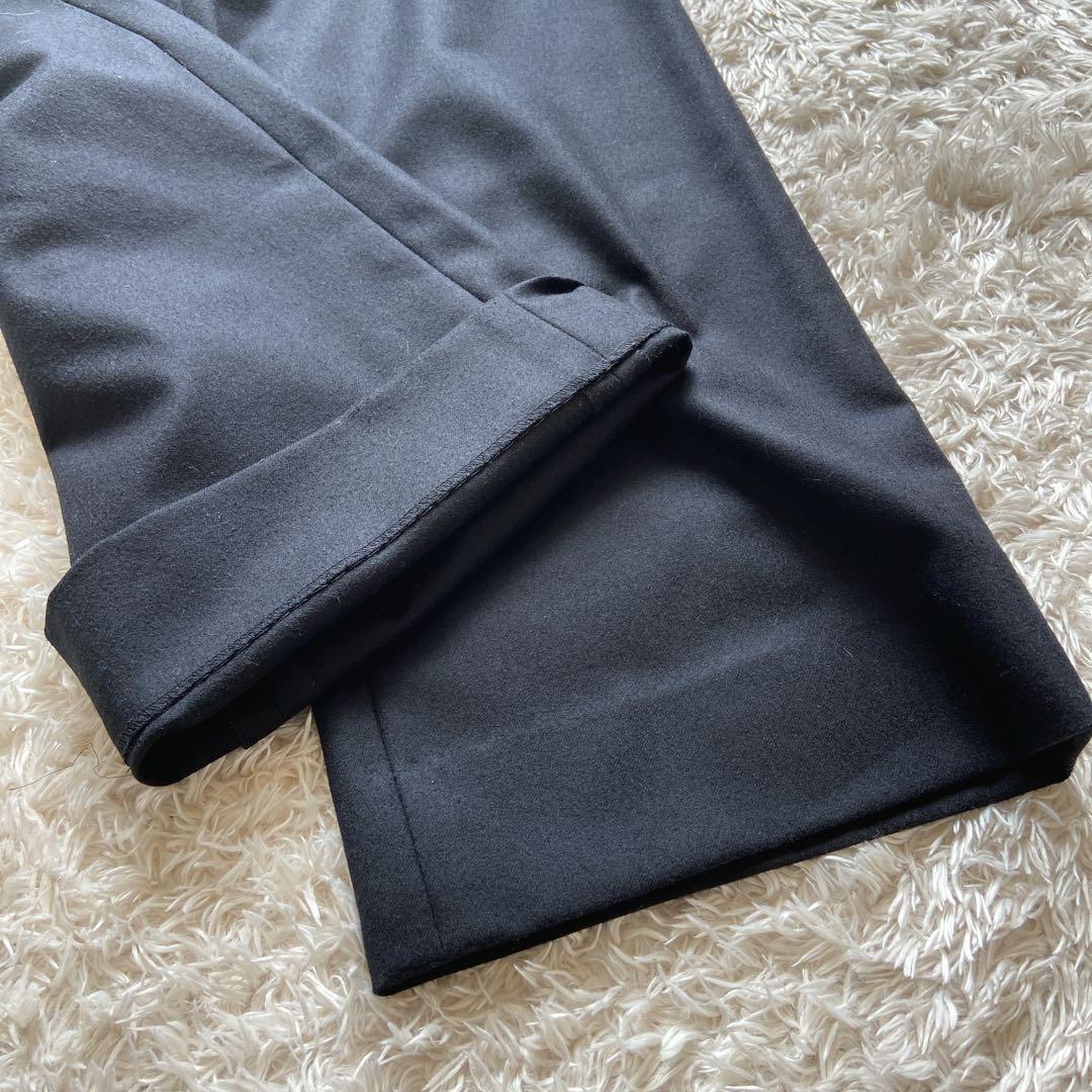 美品　マーガレットハウエル　パンツスーツ3 黒　ウール　フォックスブラザーズ