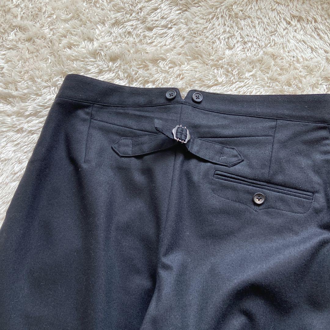 美品　マーガレットハウエル　パンツスーツ3 黒　ウール　フォックスブラザーズ