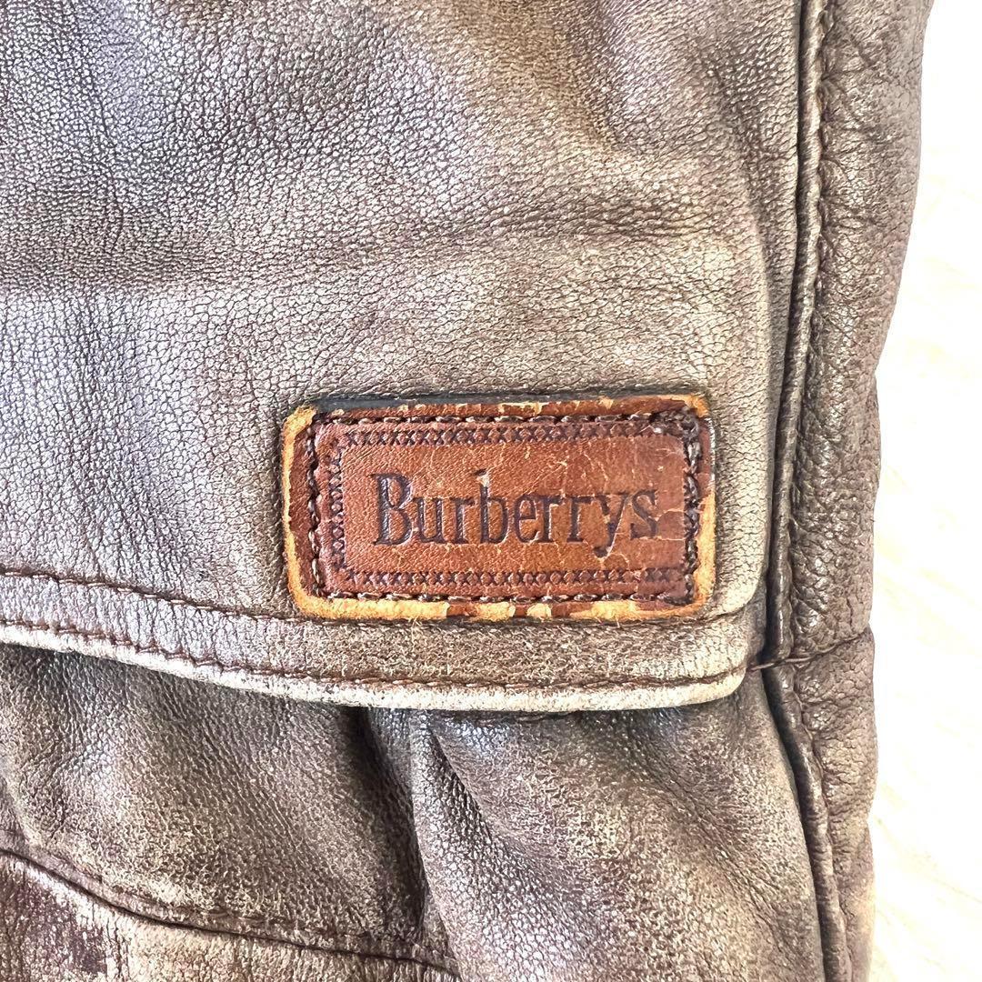 ⭐*️様 希少✨BURBERRY バーバリー レザージャケット コート ノバチェ