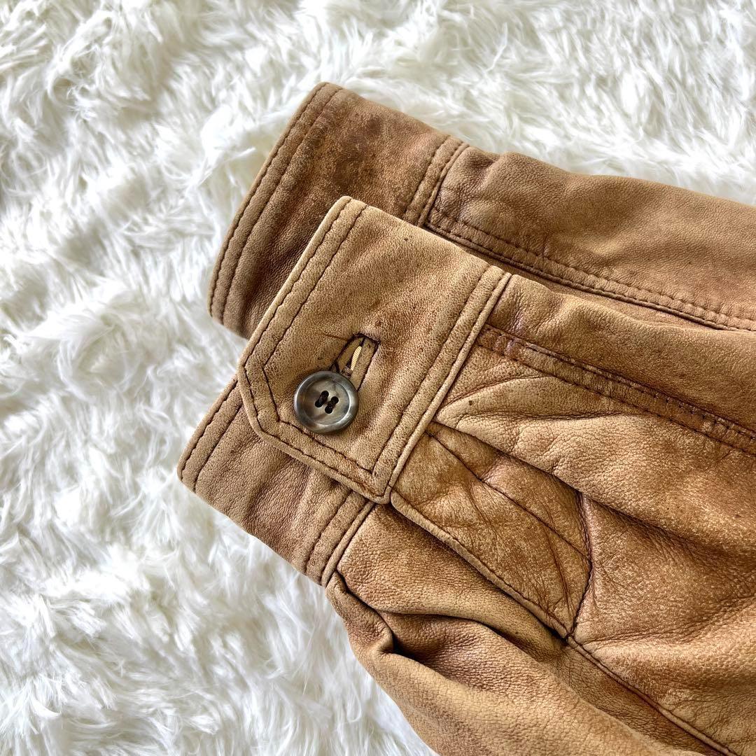 ⭐*️様 希少✨BURBERRY バーバリー レザージャケット コート ノバチェ