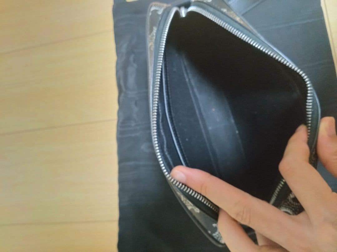 CELINE ブラックトリオンフ メッセンジャーバッグ