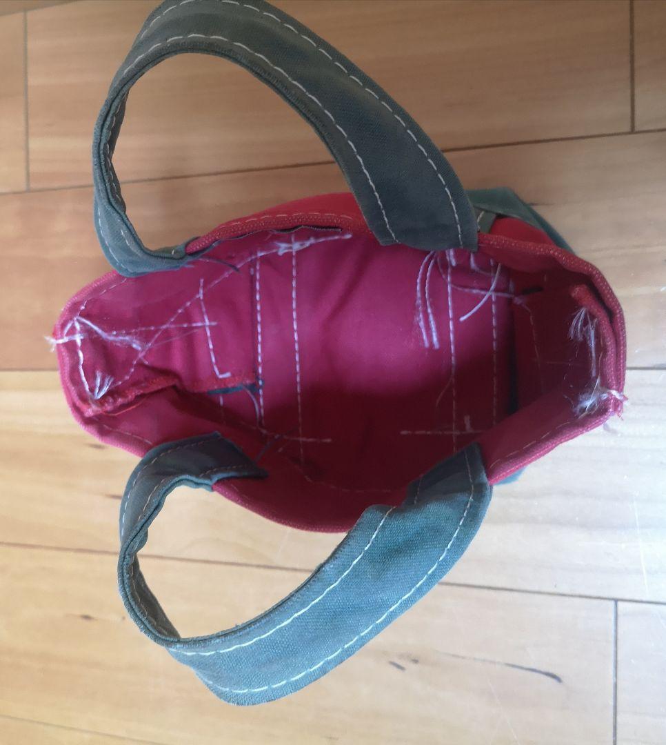 L.L.Beanトートバッグ 赤×緑 vintage