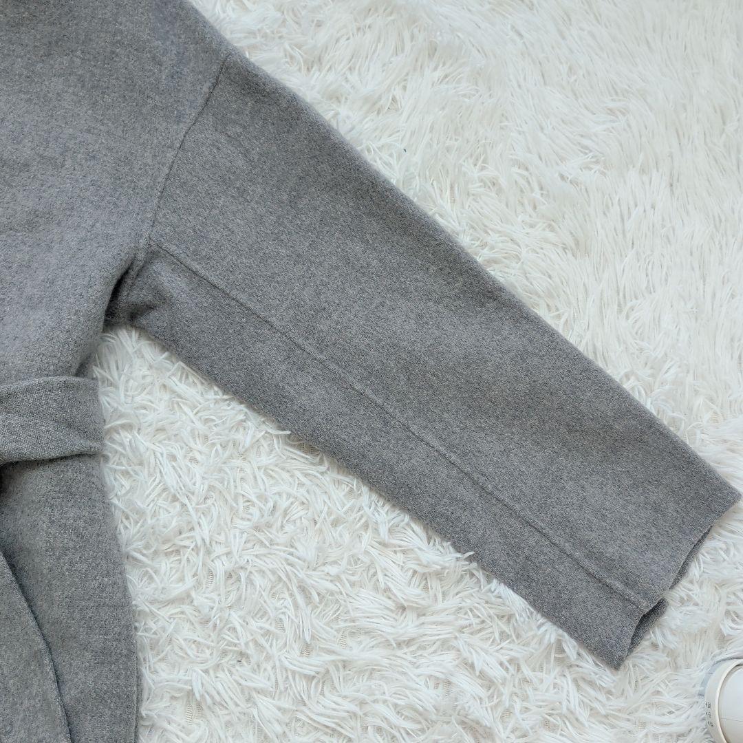 近年 スピックアンドスパン ビーバーフォールドラペルコート 36 グレー