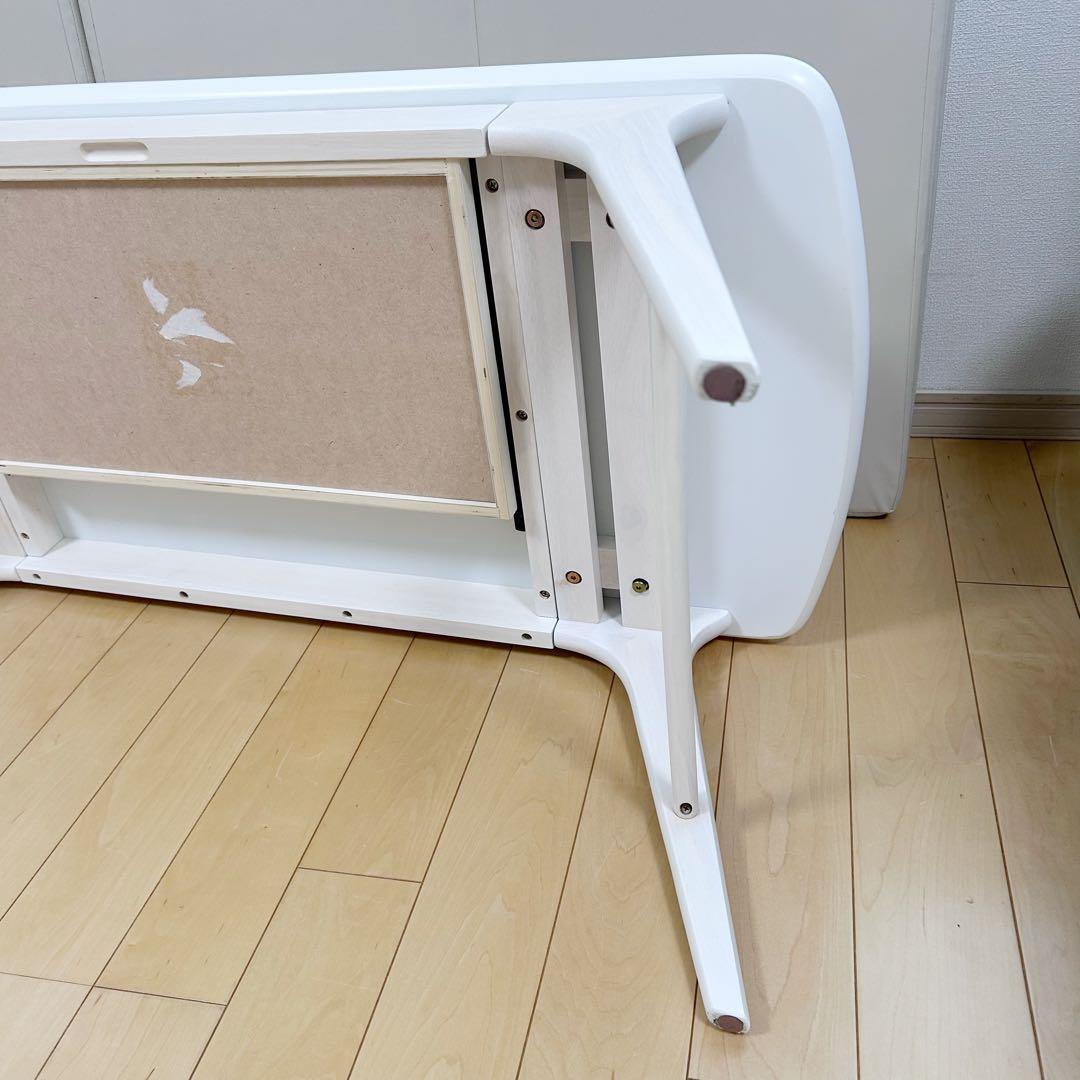 北欧センターテーブル　ローテーブル　姫家具　ホワイト家具　木目調　引き出し