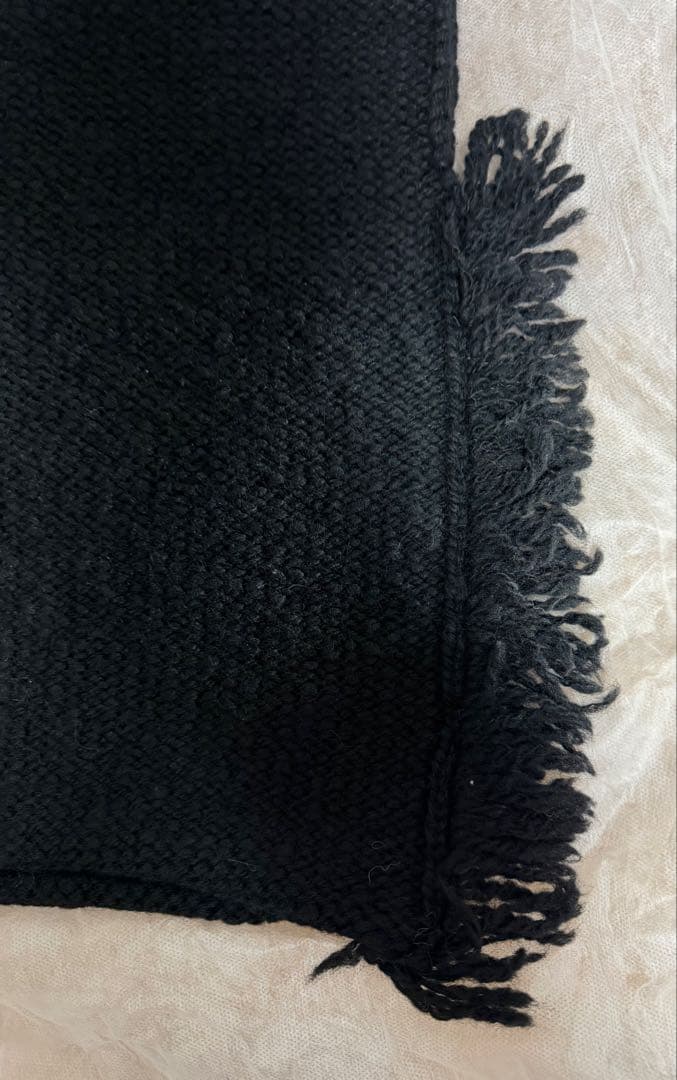 ahyat　ナヤット/マフラー/ウール/ブラック/スヌードマフラー