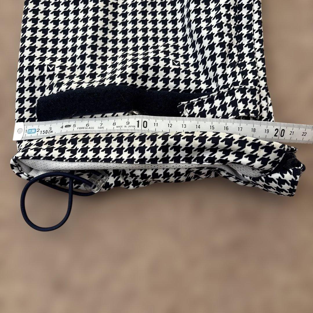 美品　キャロウェイ　レインコート　ジャケット　パンツ　千鳥格子　M ネイビー