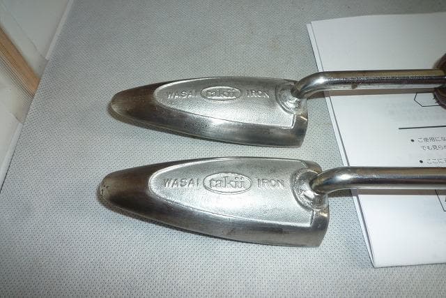 タキイ　和裁電化鏝　ランプ付　和裁こて　和裁コテ　鏝２本付