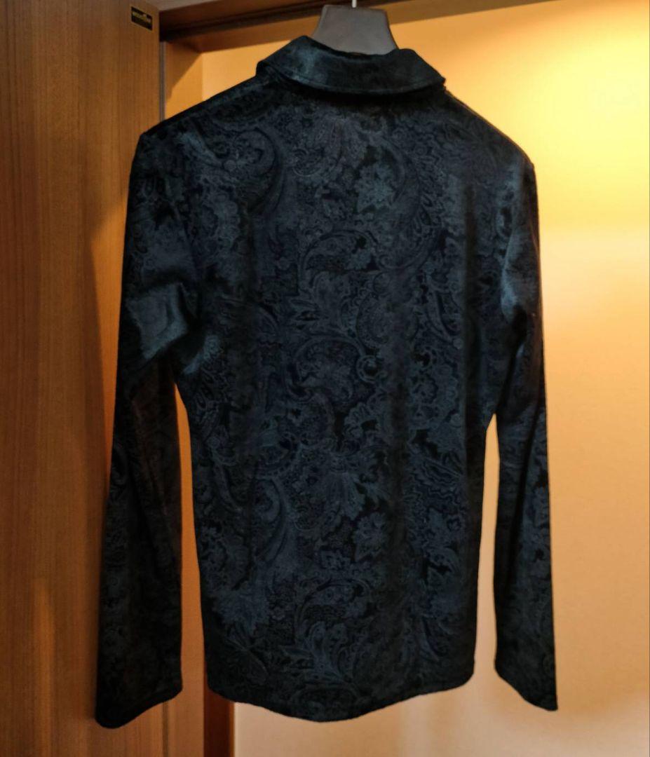 【美品￥25000】シェラック ジャガード 総柄 シャツ カットソー 5351