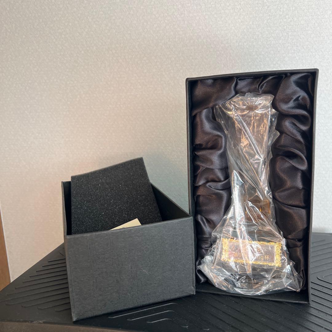 Wing杯 トロフィー型 クリスタル置物 約15cm インテリア ディスプレイ