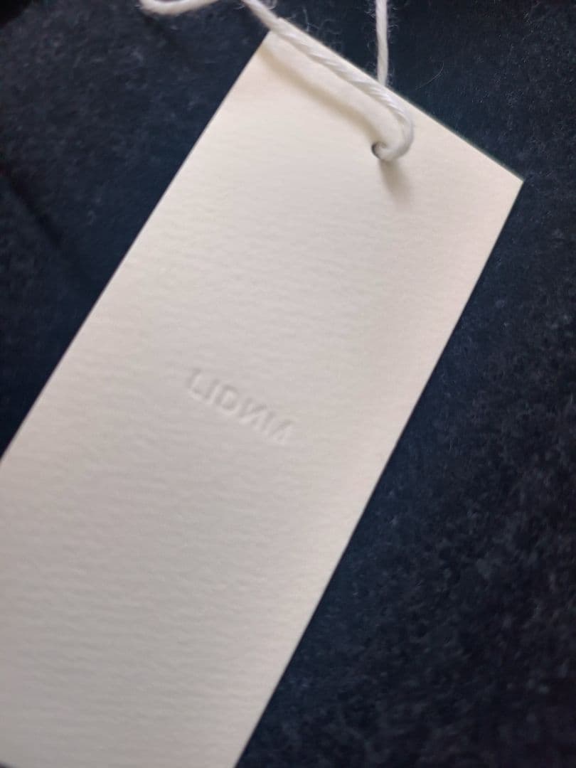 ほぼ未使用　23aw LIDNM ショールカラー　リバーコート ブラック　M