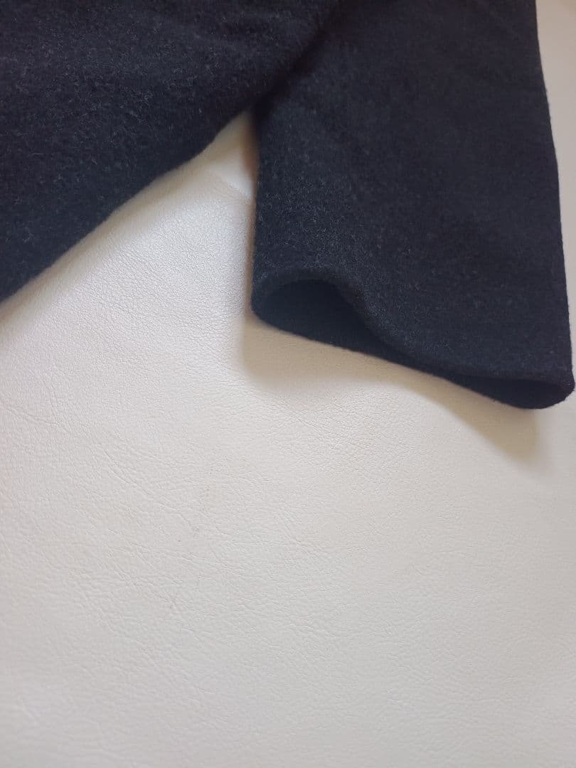 ほぼ未使用　23aw LIDNM ショールカラー　リバーコート ブラック　M