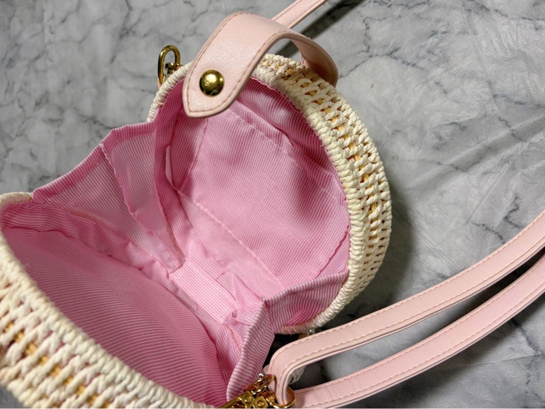 メゾピアノ ユニコーンスカイ柄 浴衣 140 パール かごバッグ セット