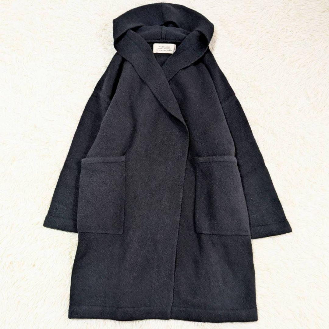 ヴェリテクール コンプレッション 圧縮 ロング コート 黒 フリーサイズ