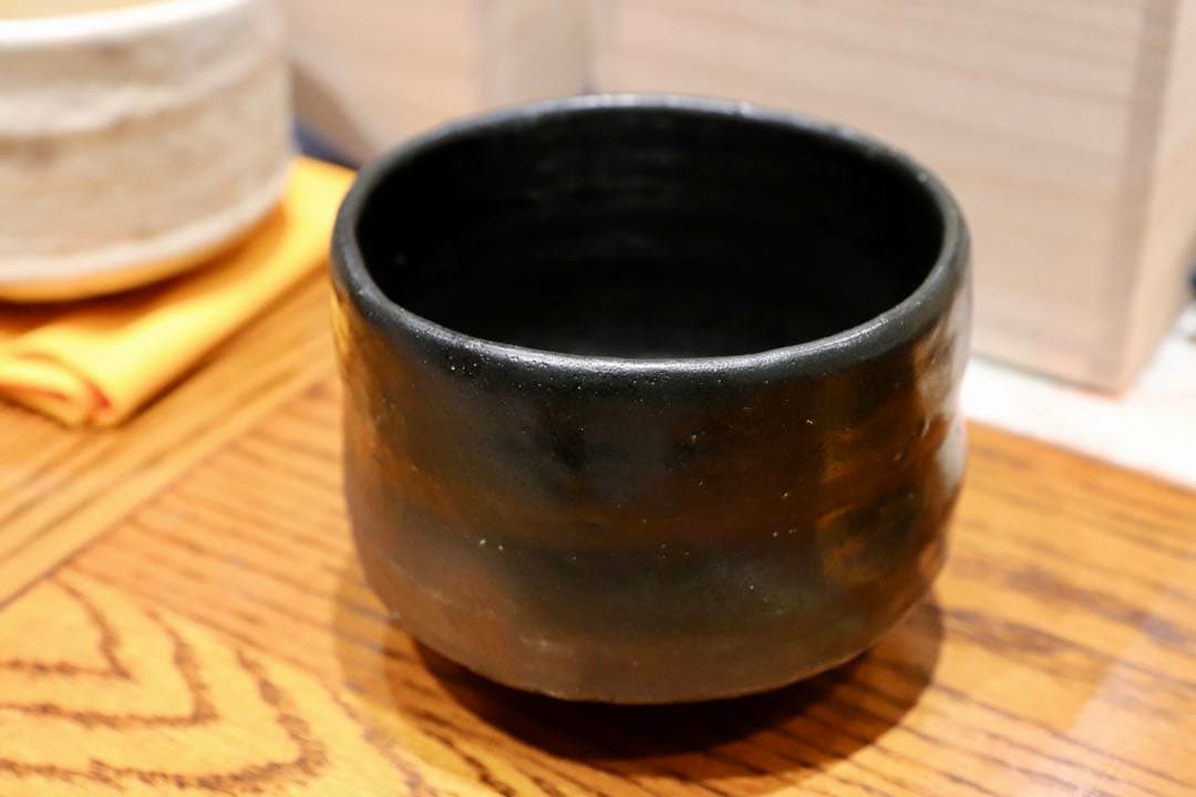 GMIO168○北村圭泉 圭泉窯 黒釉茶碗 最高級 丹波焼 丹波篠山 陶磁