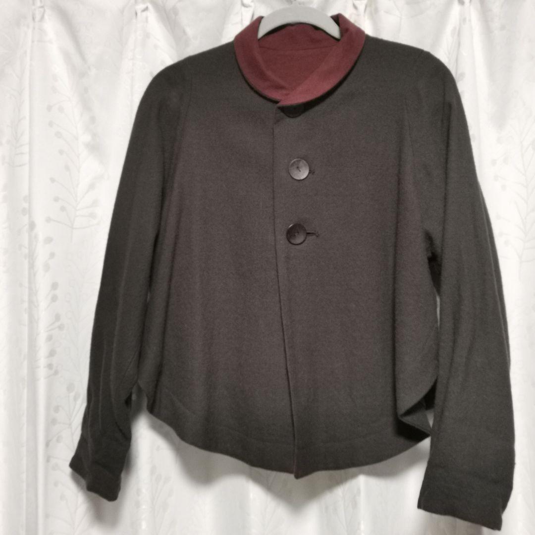 【きみさん】ヨーガンレール　ウールショートジャケット ブラウン M