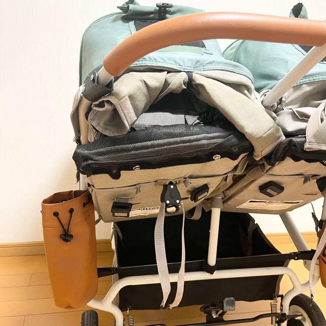 人気色 エアバギー ココダブル EX フロムバース 双子 ベビーカー 二人乗り