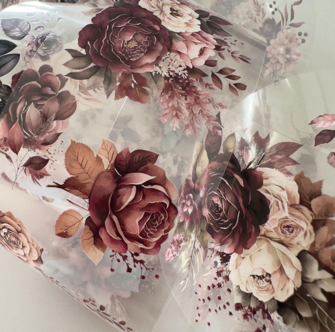 新品　magical touch　PET花マスキングテープ　マステ　5mロール