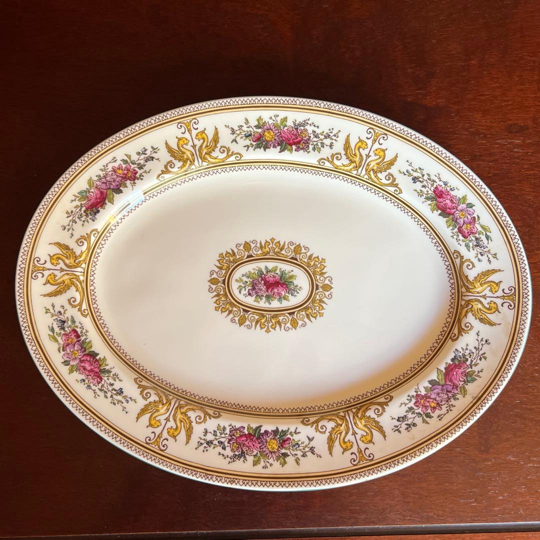  コロンビア W595 大型 オーバルプラッター 約39cm希少