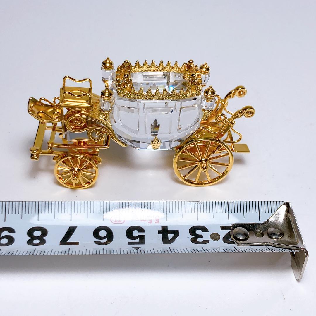 SWAROVSKI スワロフスキー 馬車　18Kゴールドコーティング|3348|