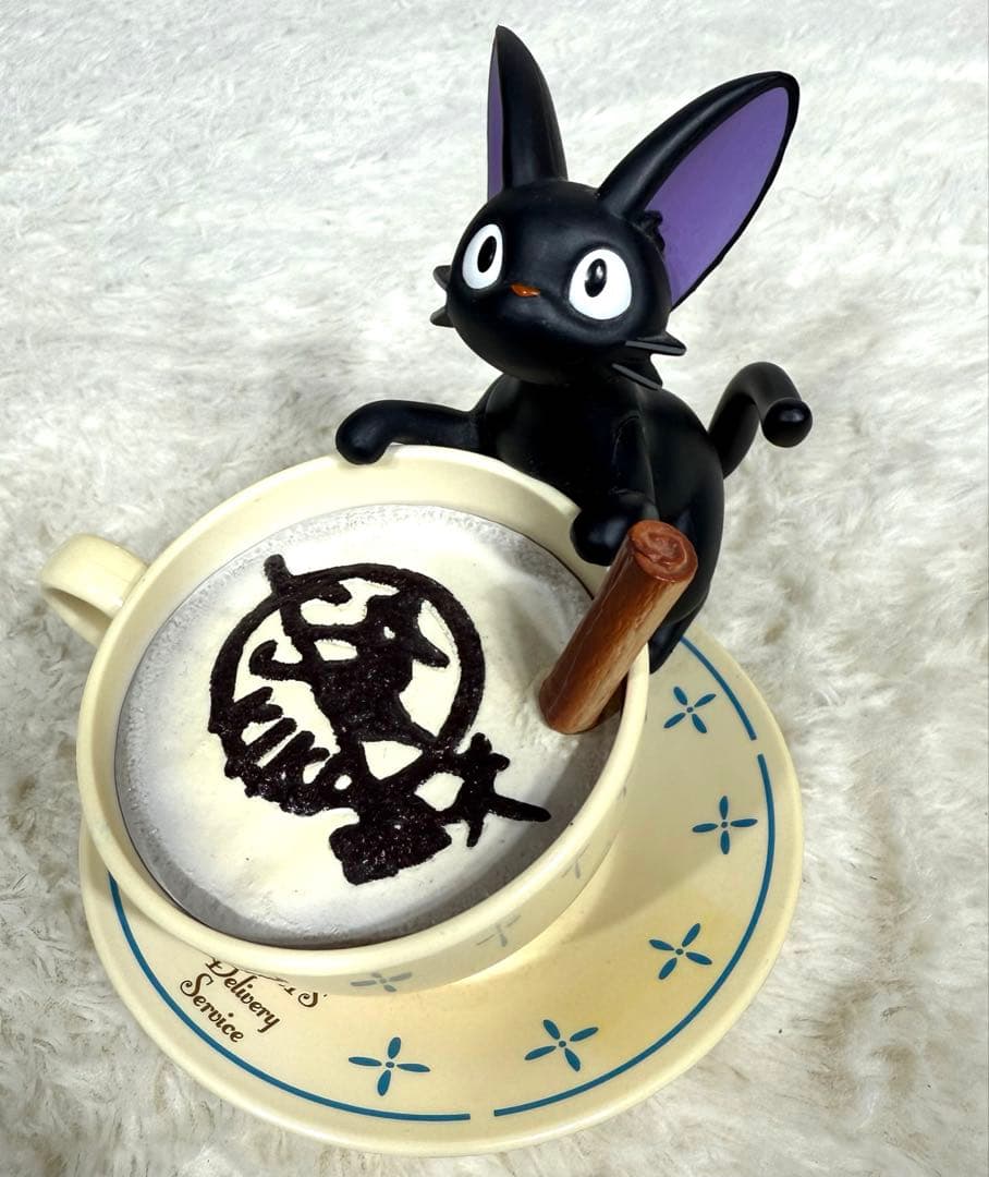 希少 魔女の宅急便 ジジ ラテアート カプチーノ コーヒー ジブリ