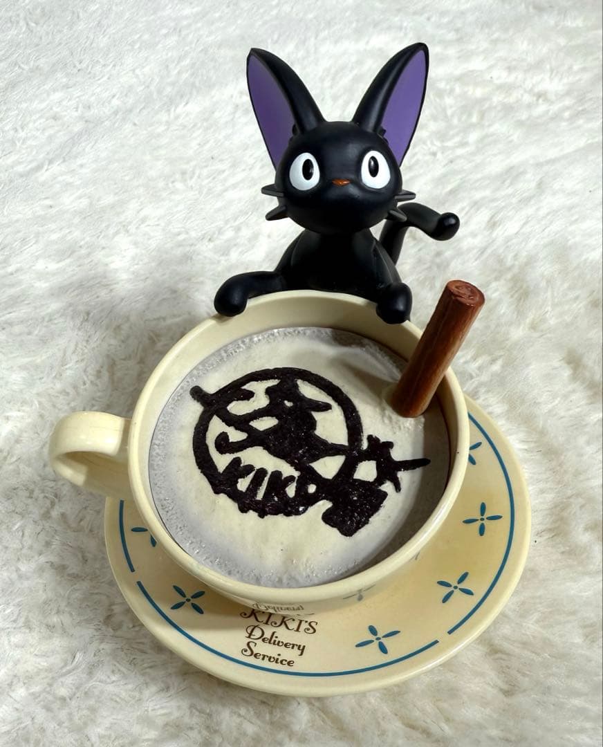 希少 魔女の宅急便 ジジ ラテアート カプチーノ コーヒー ジブリ