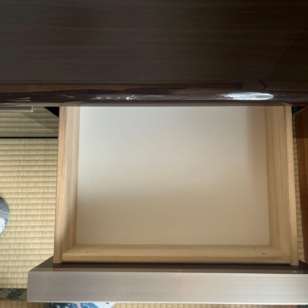 ローボード　テレビ台　ダークブラウン