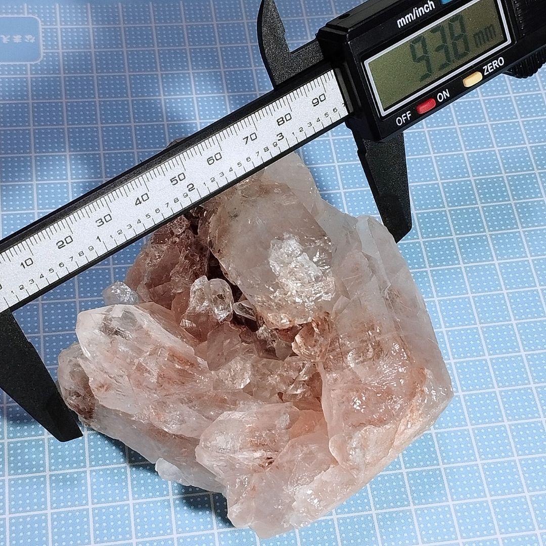 ⑥マニカラン水晶 クラスター 原石 ピンクマニカラン アイリス ヒマラヤ水晶