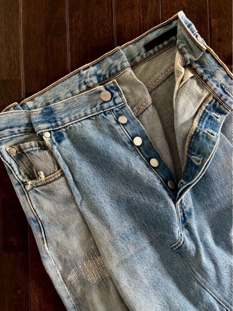 QUIITO キイト/25ss定価3.6万 リメイク デニムスカート 36 美品