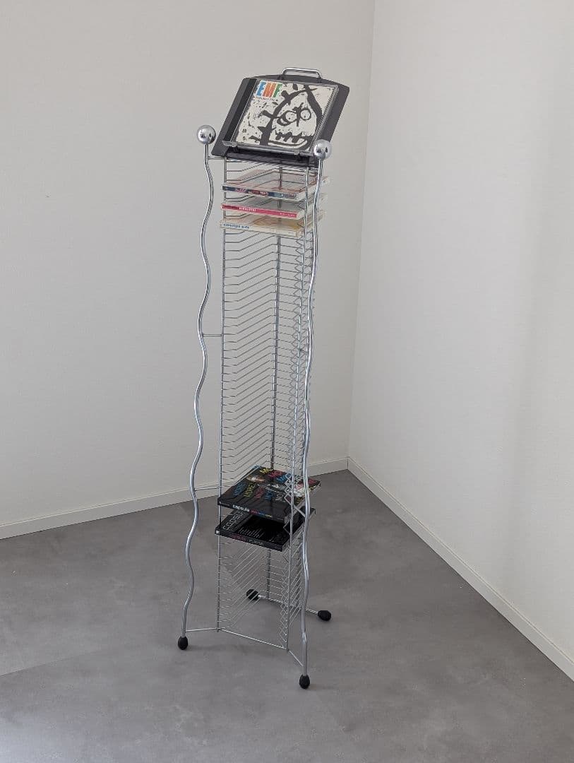 90's ポストモダン ウェーブ CDラックタワー オブジェ ヴィンテージ