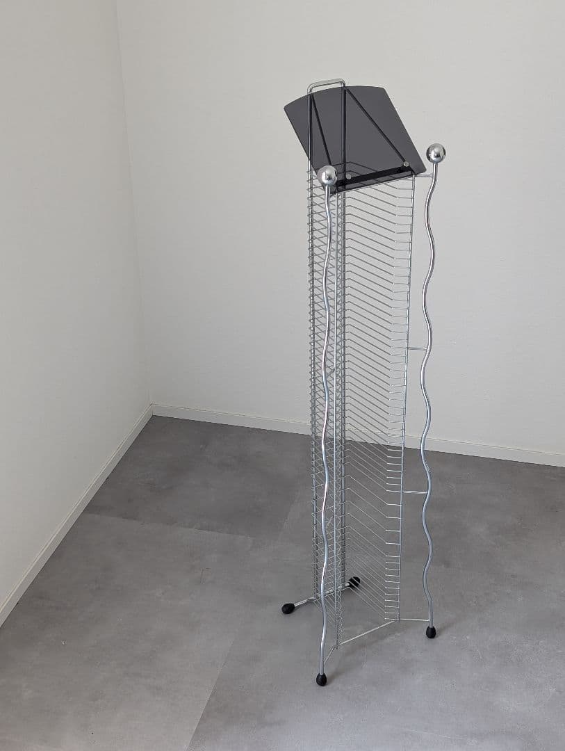 90's ポストモダン ウェーブ CDラックタワー オブジェ ヴィンテージ