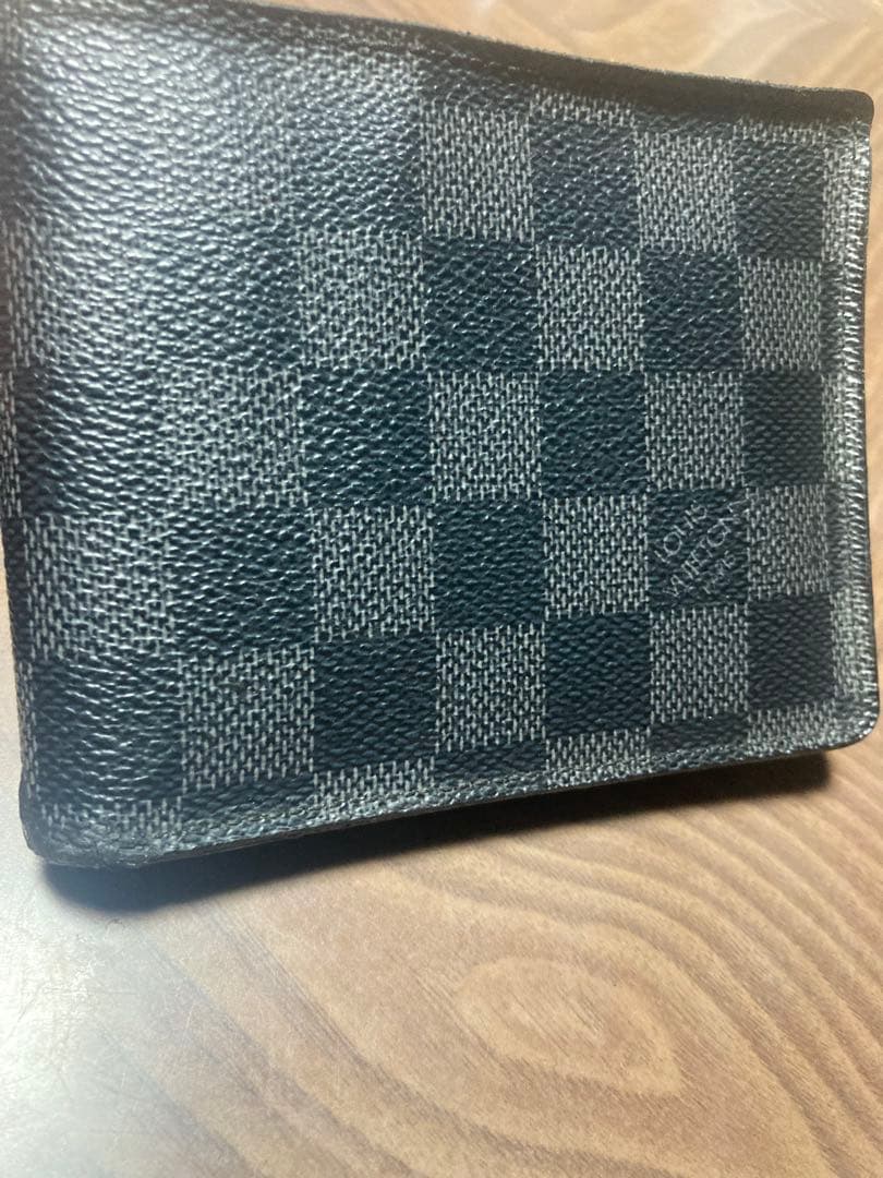 yLouis Vuitton チェック柄 二つ折り財布