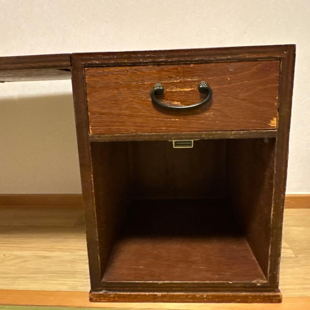 昭和レトロ家具　折りたたみ文机　ヴィンテージ家具　八幡産業