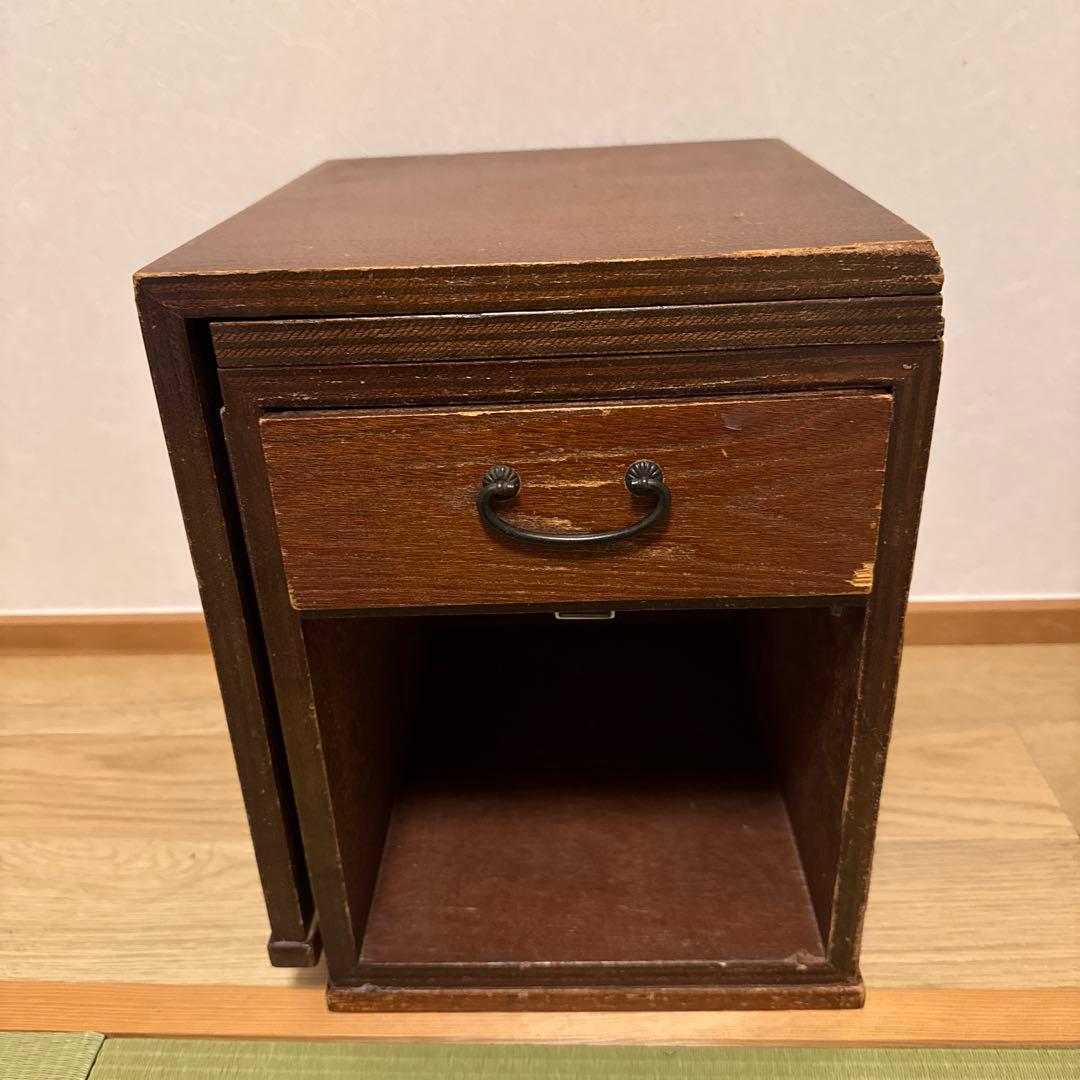 昭和レトロ家具　折りたたみ文机　ヴィンテージ家具　八幡産業